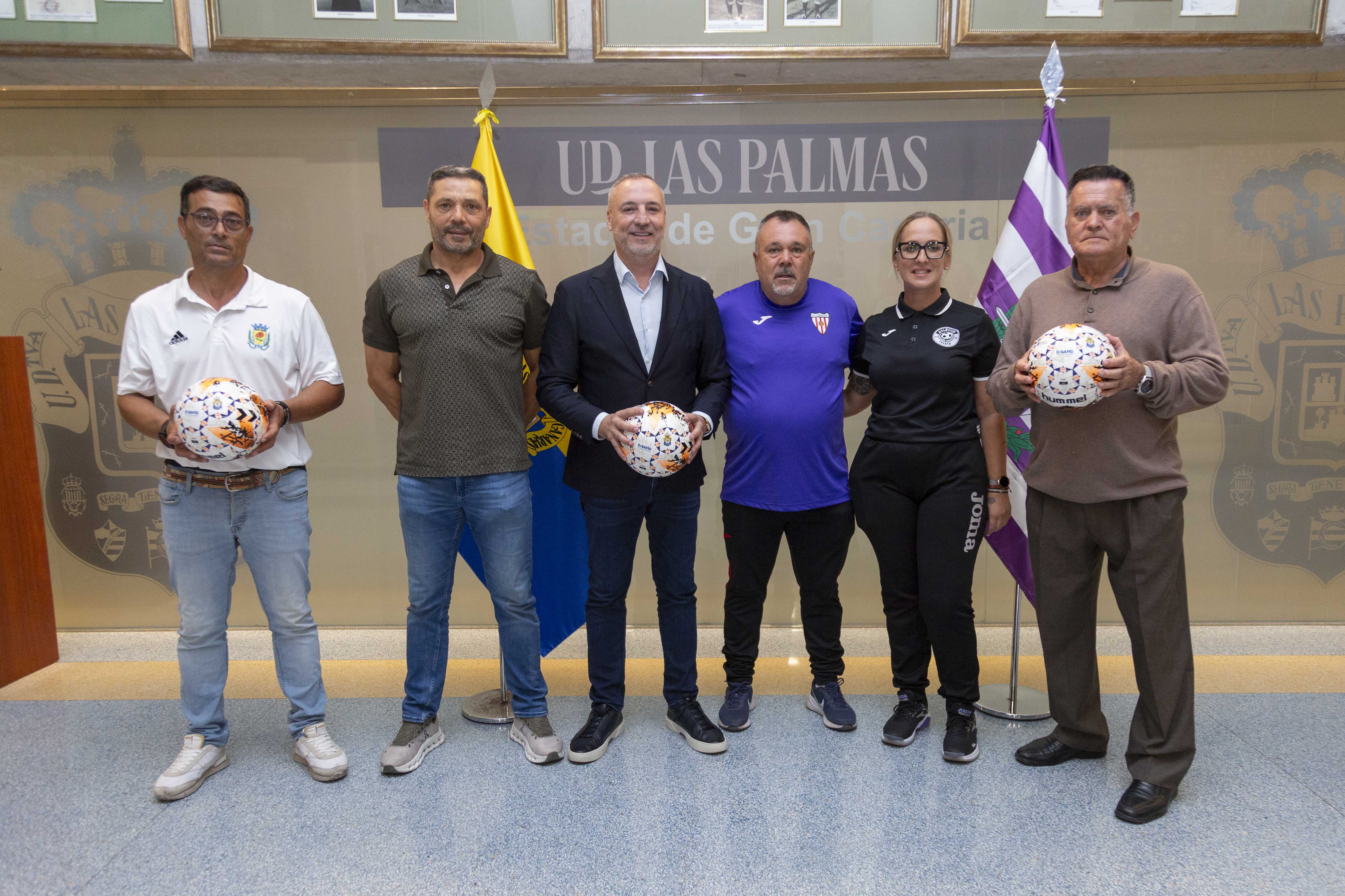 Cinco clubes convenidos viven junto a la UD Las Palmas el encuentro ante el Real Valladolid