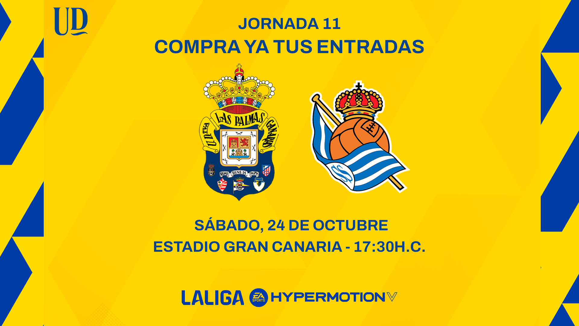 Comienza la venta online de entradas para el partido UD Las Palmas vs Real Sociedad B.