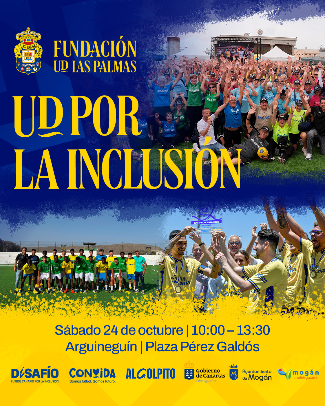 La Fundación Canaria UD Las Palmas organiza una nueva jornada multideporte e inclusión en Arguineguín