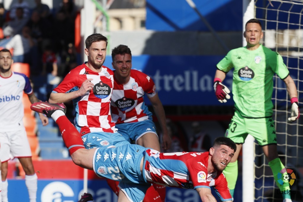 Posiciones de cd lugo contra sd eibar