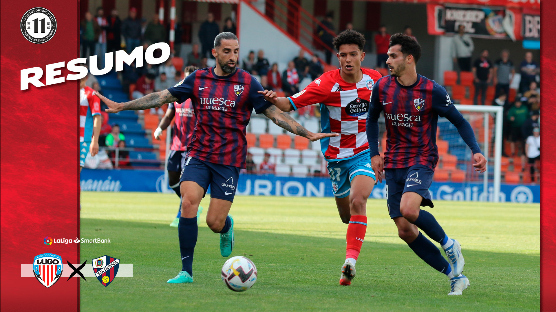 Alineaciones de cd lugo contra s. d. huesca