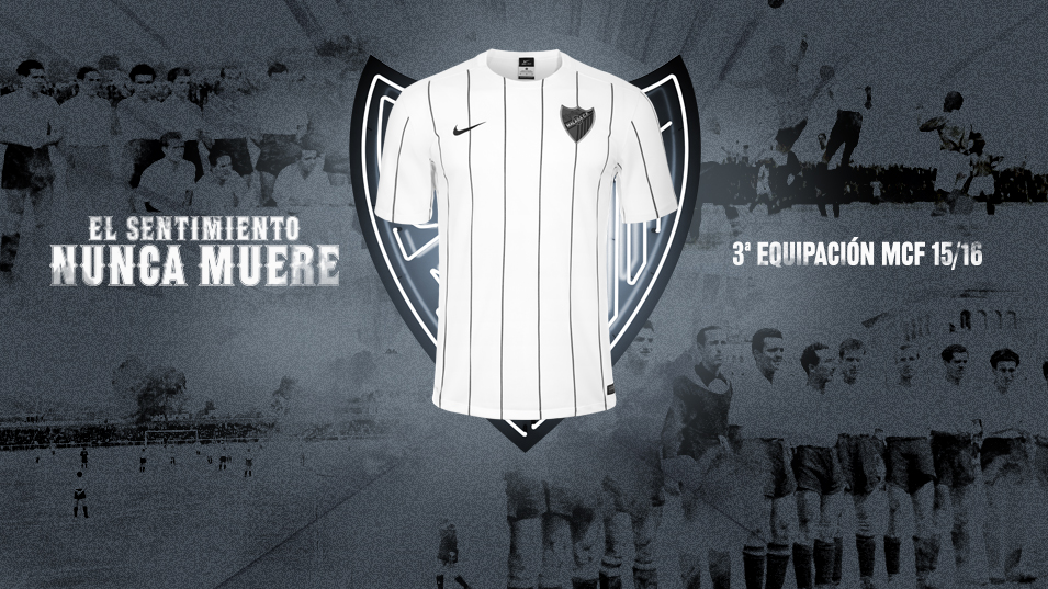 15-16 LA・Liga Málaga C.F. home Nike S Nike Match-Issue football shirt Malaga C.F. 2015/16