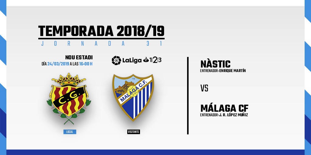 Nàstic-Málaga, Sunday 24th March at 16:00 | Málaga CF | Web Oficial