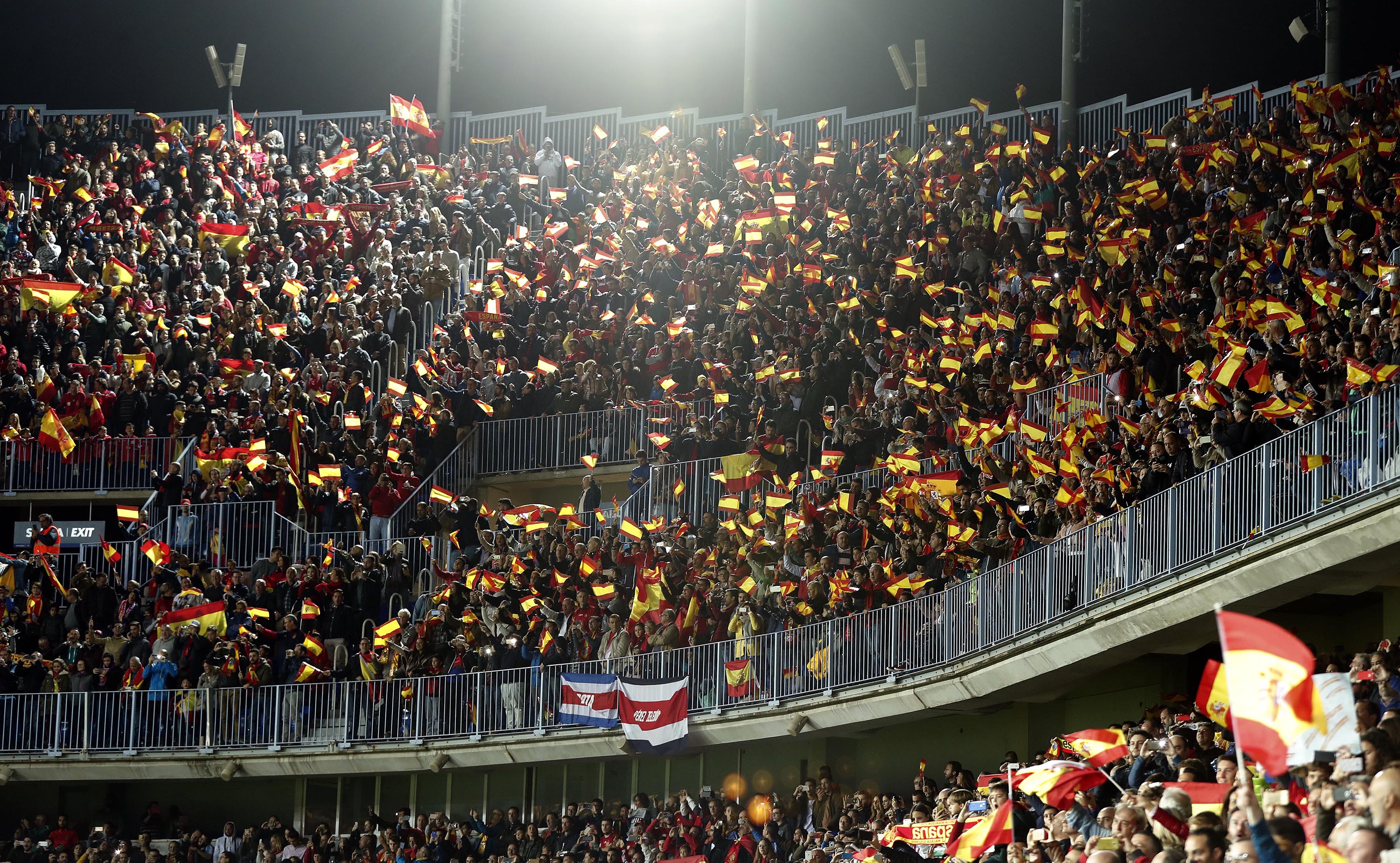 Partidos de españa en la rosaleda