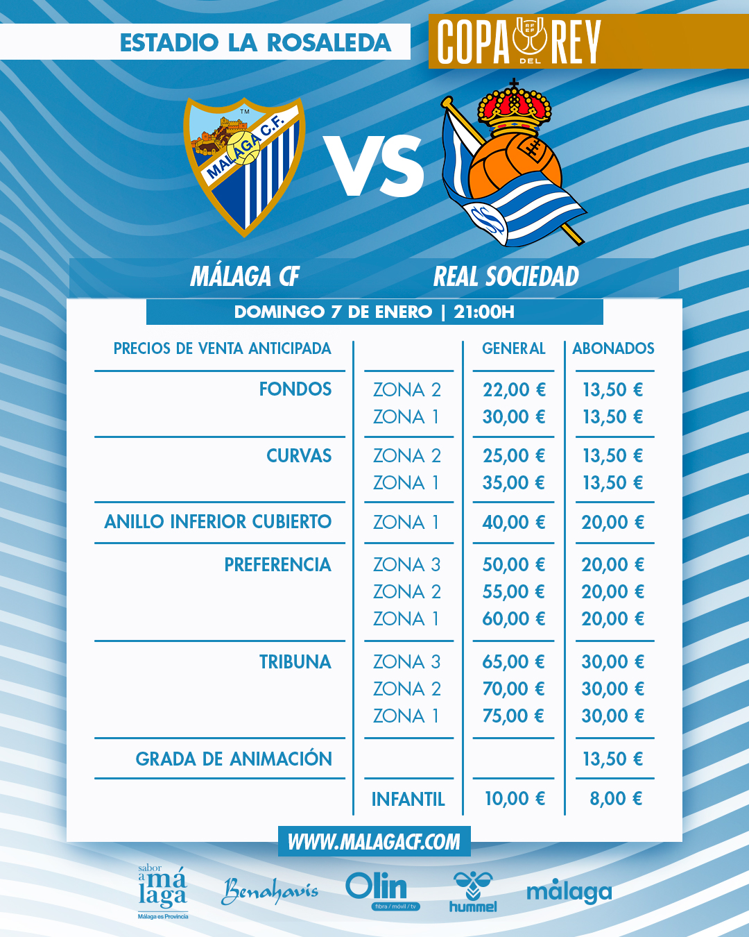 Entradas malaga real sociedad