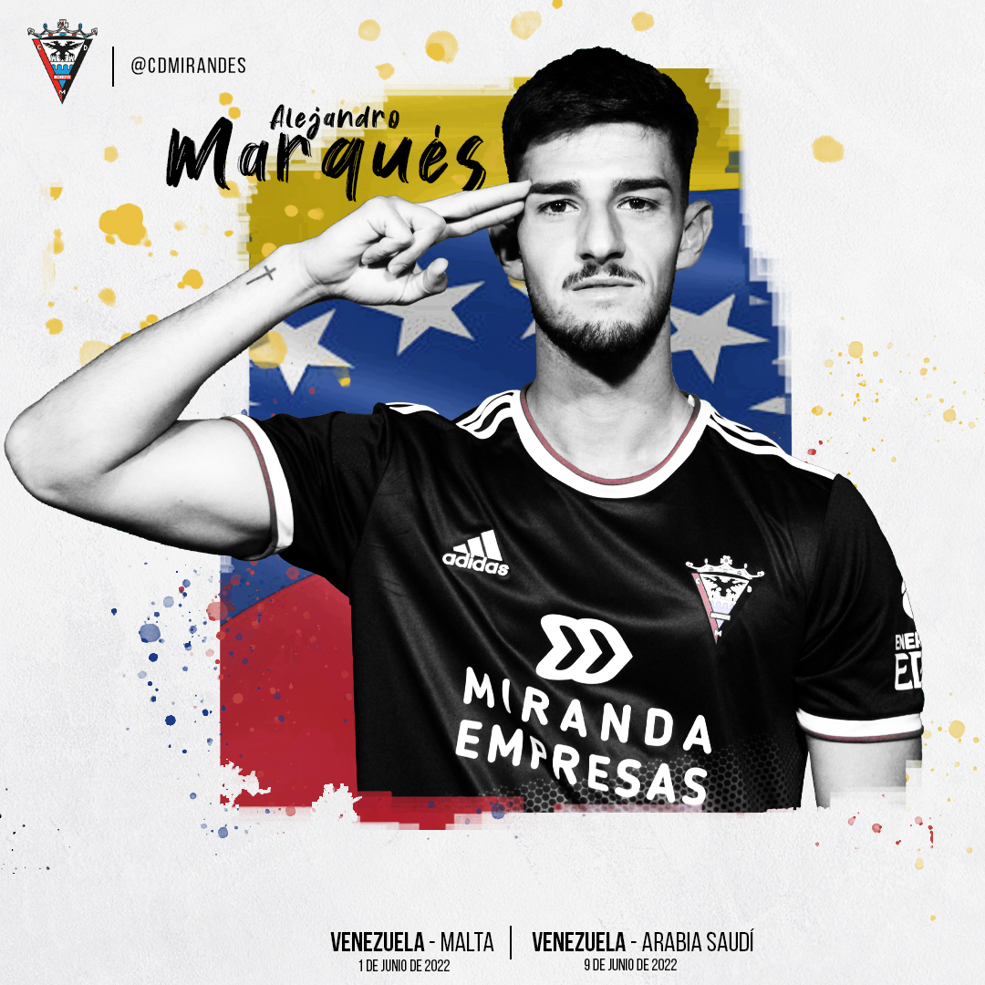 Alejandro Marqués, citado con la selección absoluta de Venezuela CD