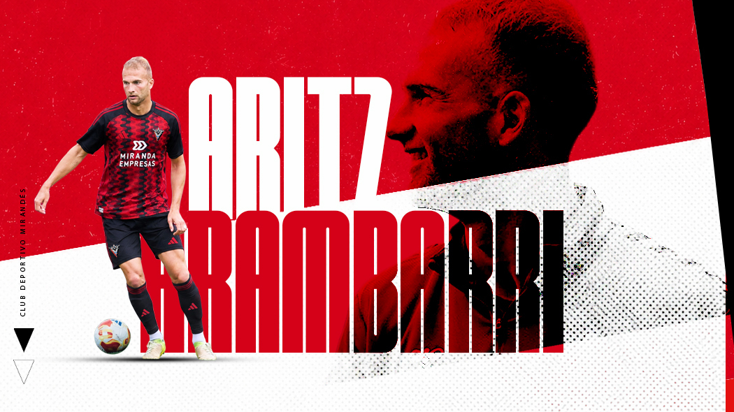 Aritz Arambarri bolsters the Club Deportivo Mirandés defense