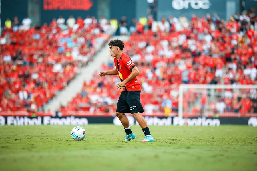 Jan Virgili, durante un partido del Mallorca. Foto: RCD Mallorca