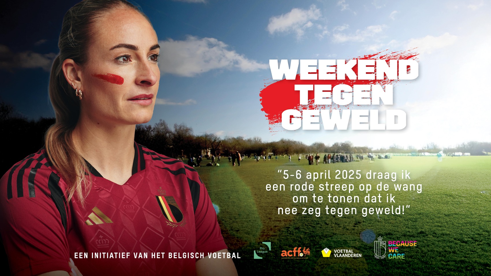 Trek op 5 en 6 april een rode streep tegen geweld!