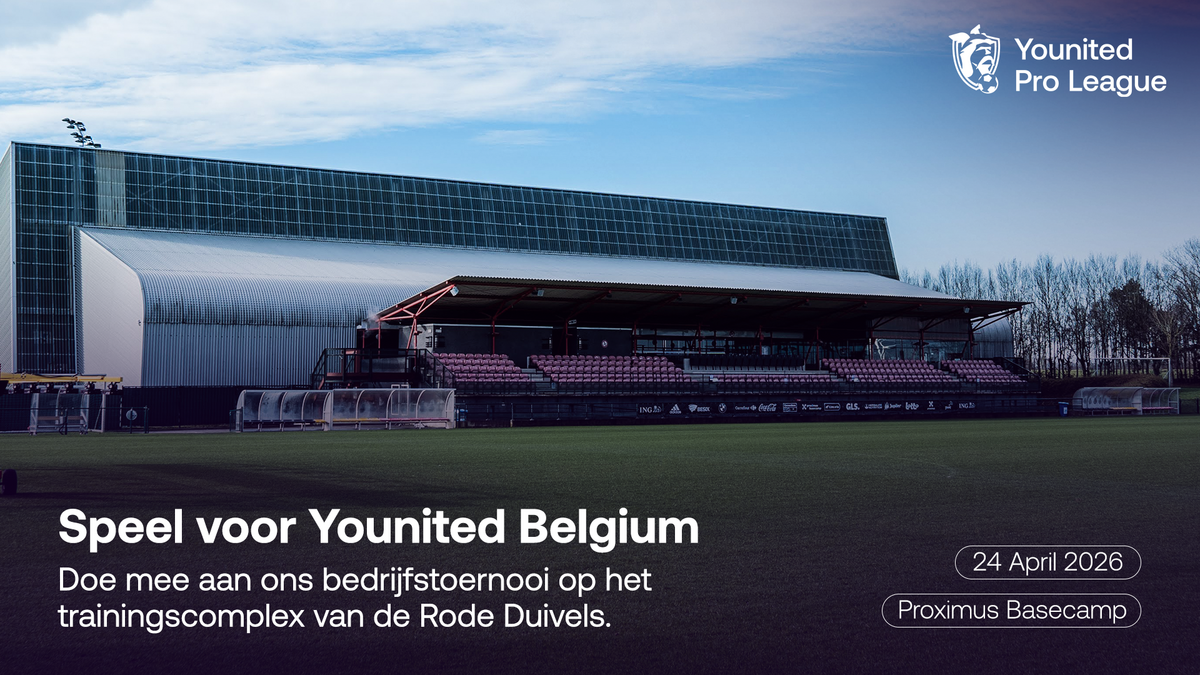 Pro League organiseert eerste bedrijventoernooi ten voordele van Younited