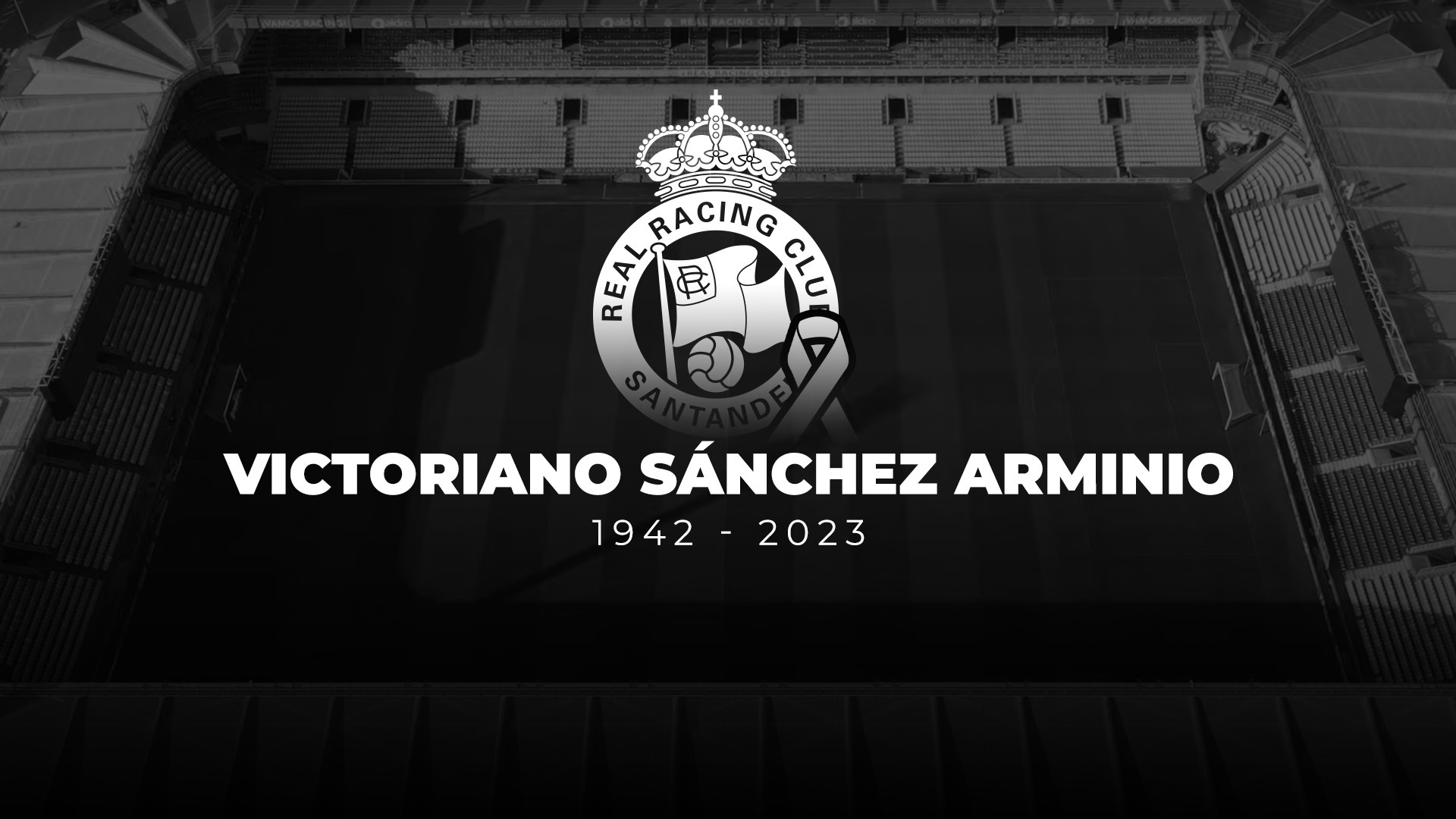 Minuto de silencio en memoria de Sánchez Arminio y saque de honor del ‘Racing de los bigotes’
