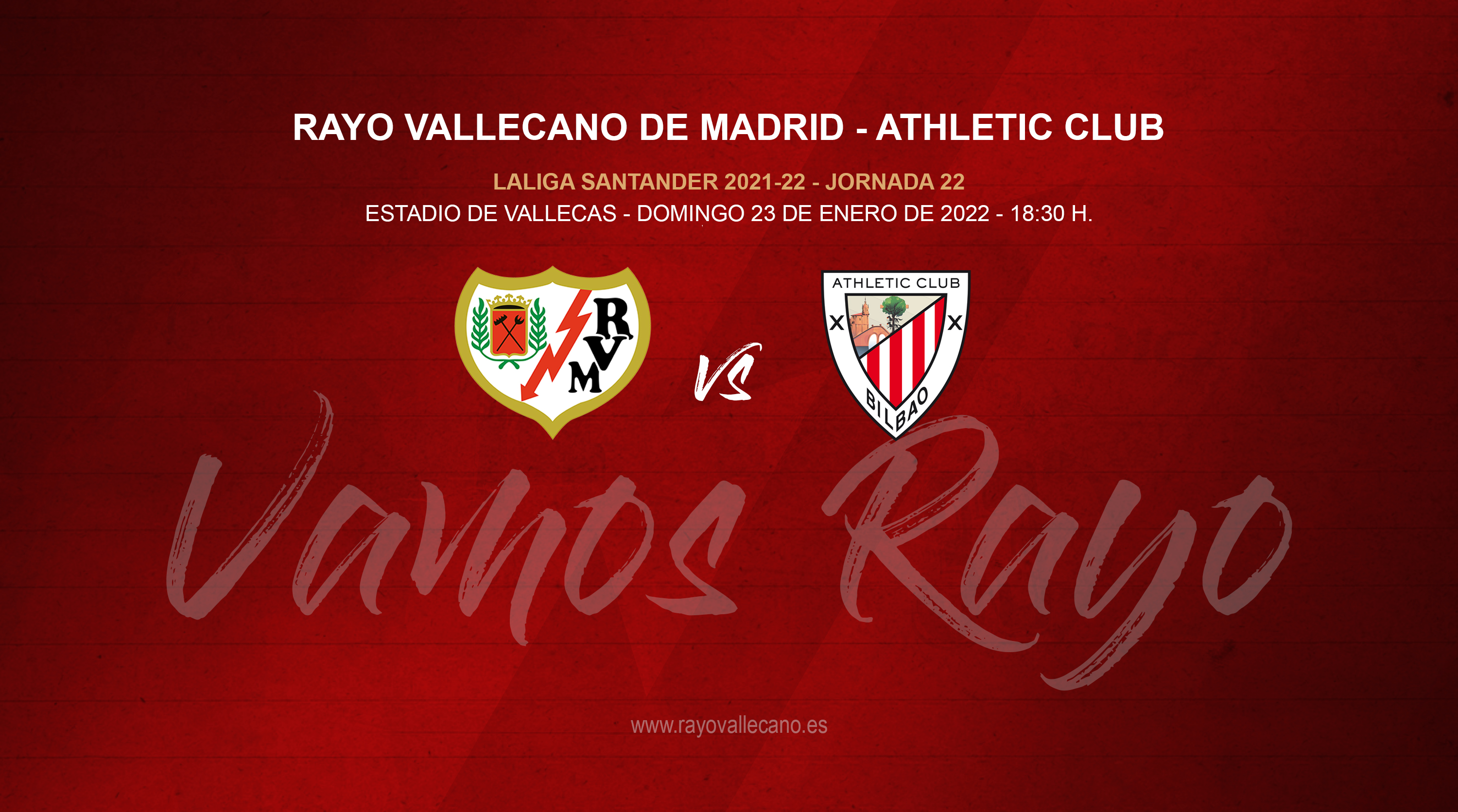 Información de las entradas para el Rayo Vallecano - Athletic Club y