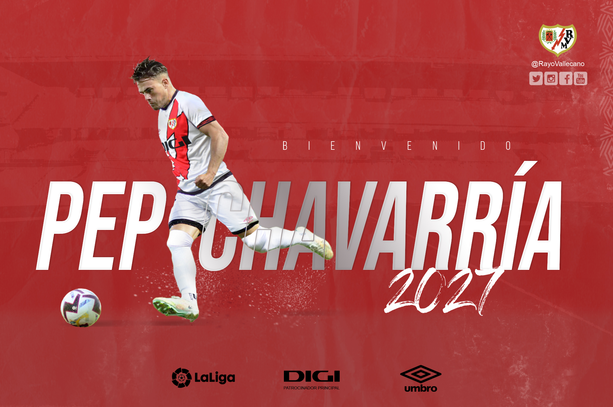 Pep Chavarría nuevo jugador del Rayo Vallecano Rayo Vallecano Web