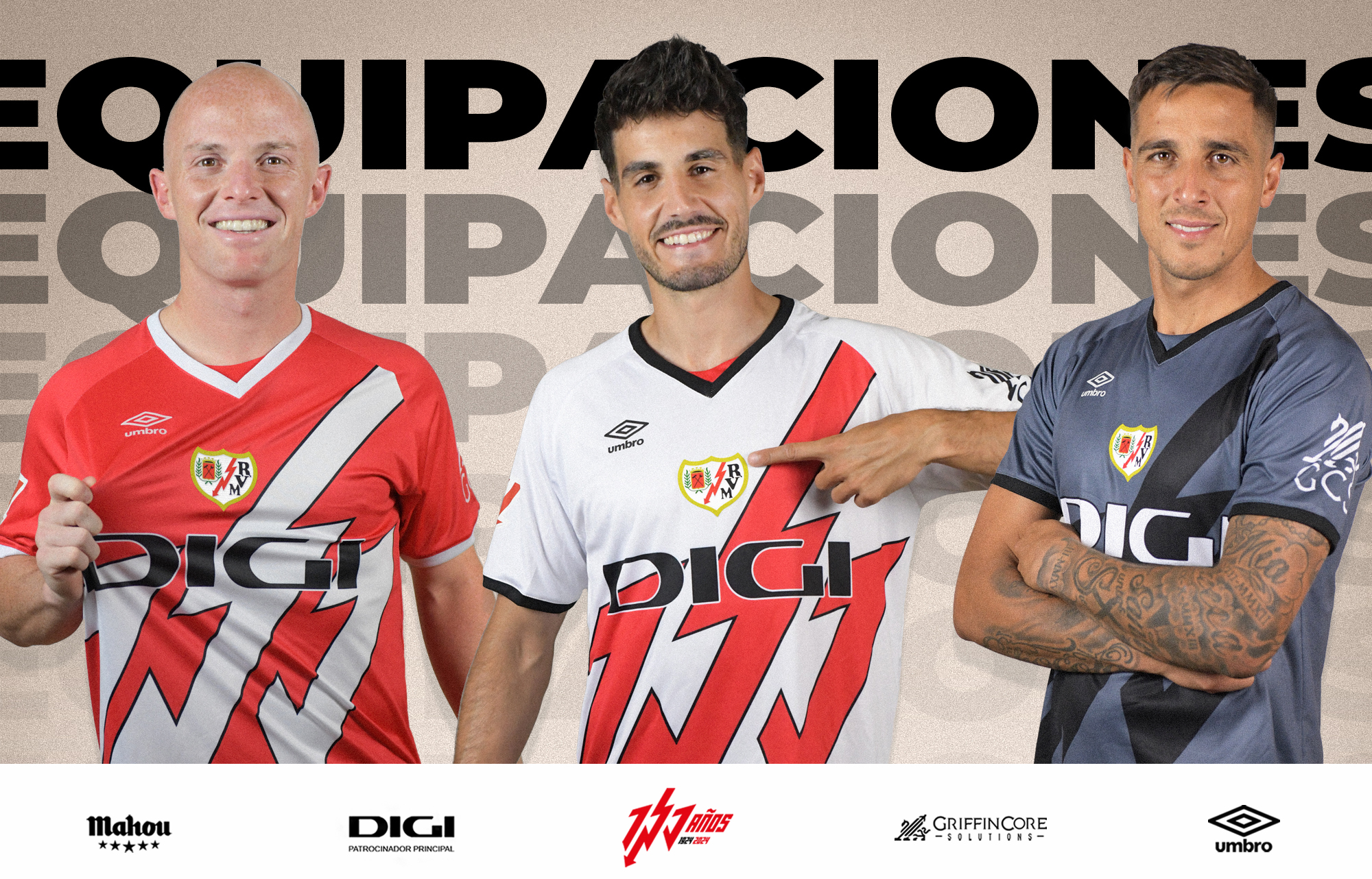 Equipaciones oficiales del Rayo Vallecano 2024 25 Rayo Vallecano Web Oficial