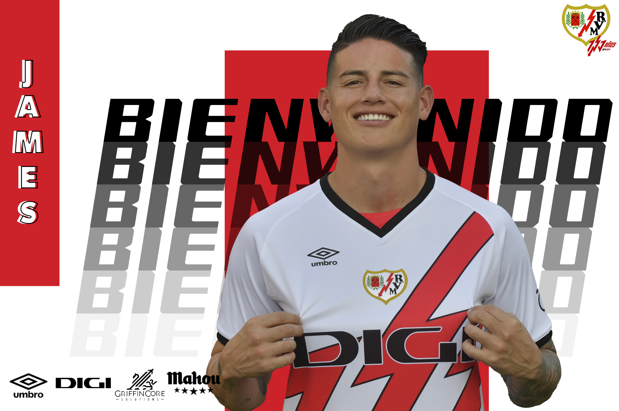 James Rodríguez, nuevo jugador del Rayo Vallecano | Rayo Vallecano | Web  Oficial