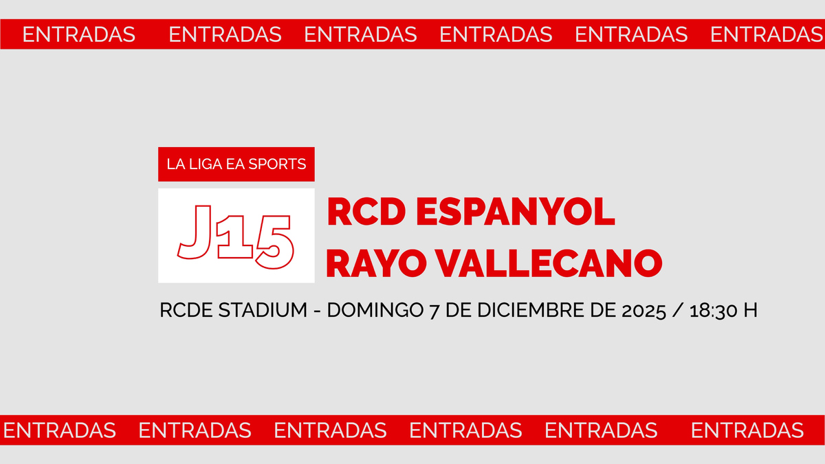 Entradas para el RCD Espanyol - Rayo Vallecano de la jornada 15 de ...