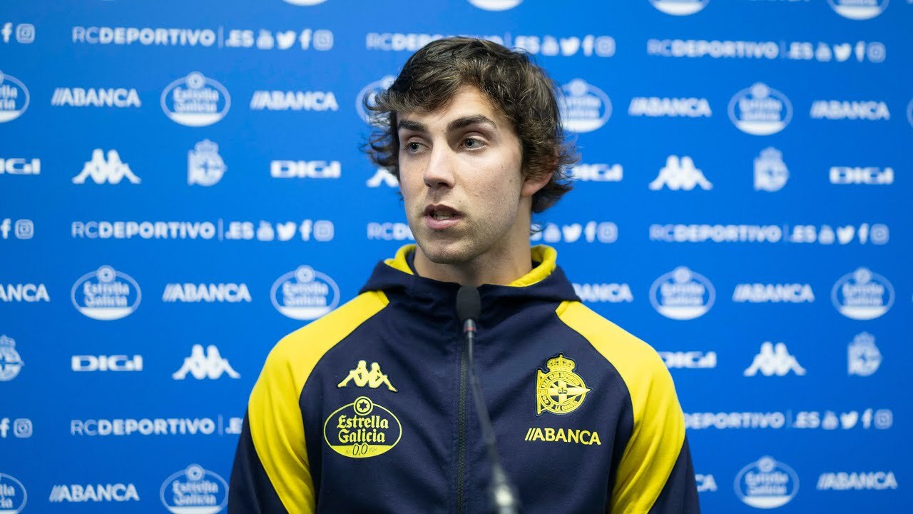 Rueda de prensa de Dani Barcia. 04.02.2024 RCDeportivo Página