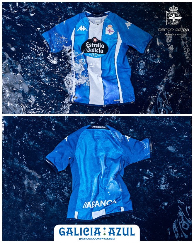 As Nosas Cores: Galicia Azul, primera camiseta del Dépor 22-23 | RCDeportivo Página Oficial del RC Deportivo de La Coruña