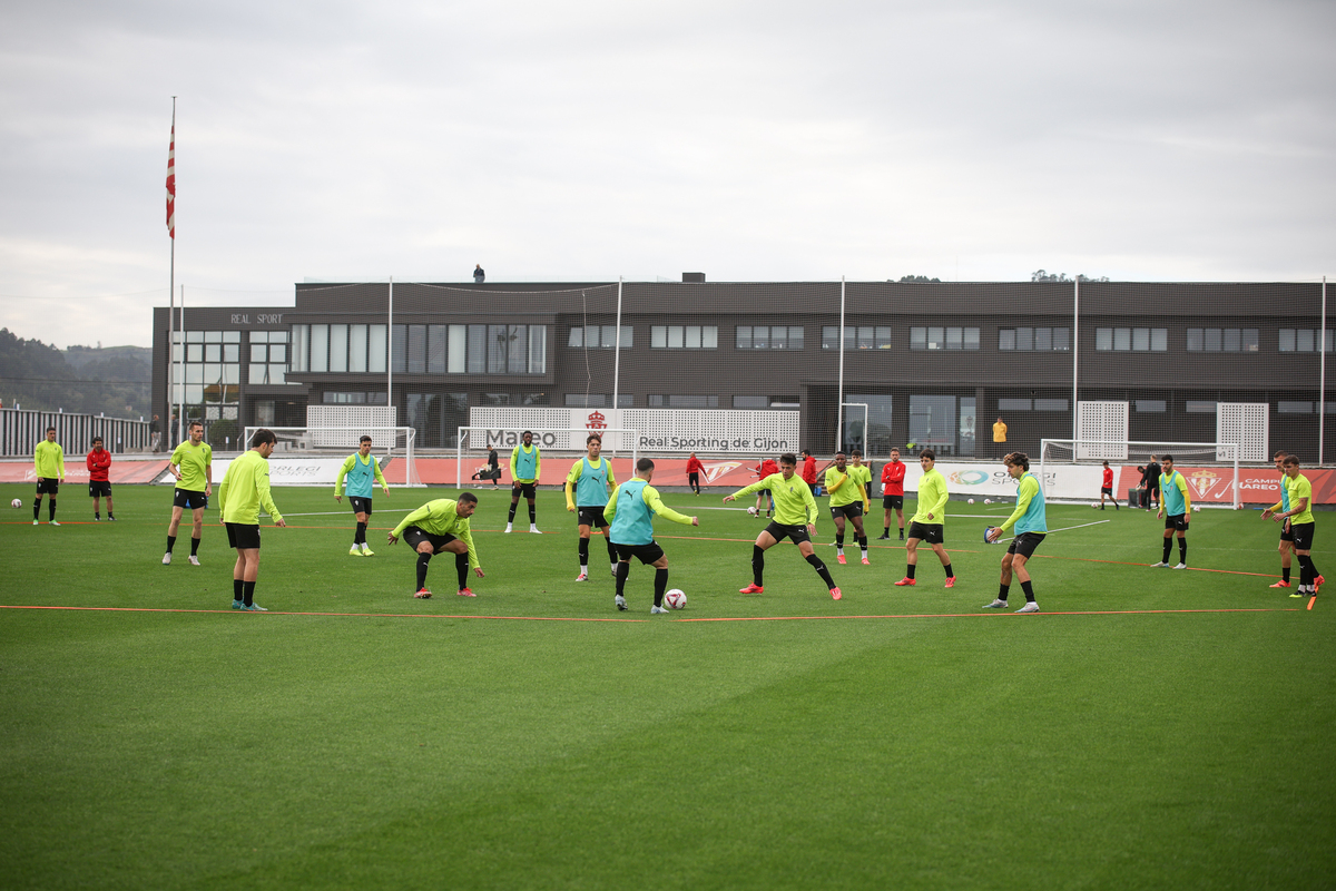 El Sporting prepara el partido contra la SD Huesca | Real Sporting ...