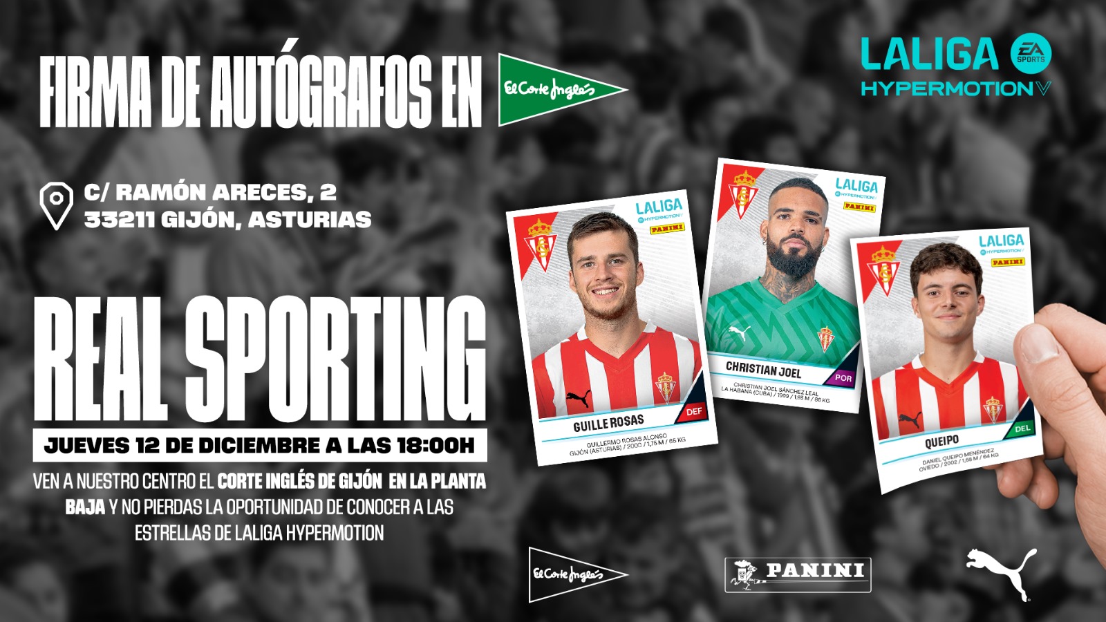Diesen Donnerstag Autogrammstunde von Guille Rosas, CJ Sánchez und Dani ...