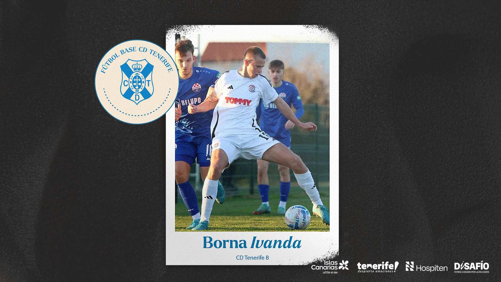 Borna Ivanda, gran promesa del fútbol croata, se incorpora al CD Tenerife B