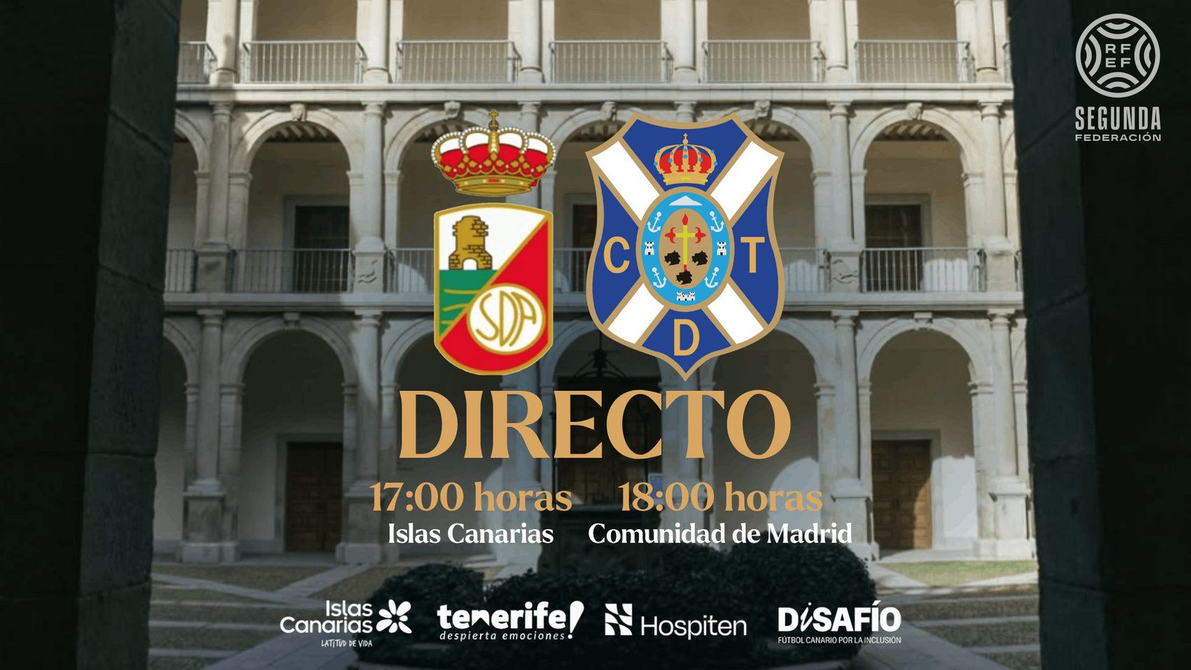 El CD Tenerife B se mide a la RSD Alcalá a domicilio