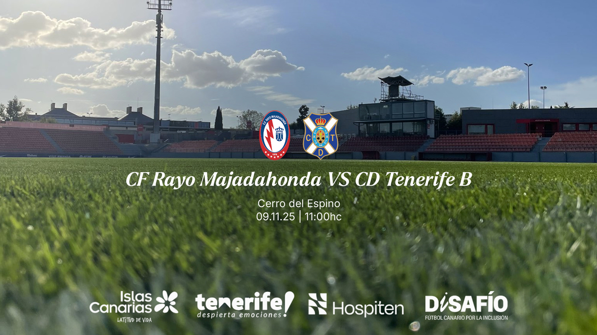 El CF Rayo Majadahonda espera al filial blanquiazul | CD Tenerife | Web ...