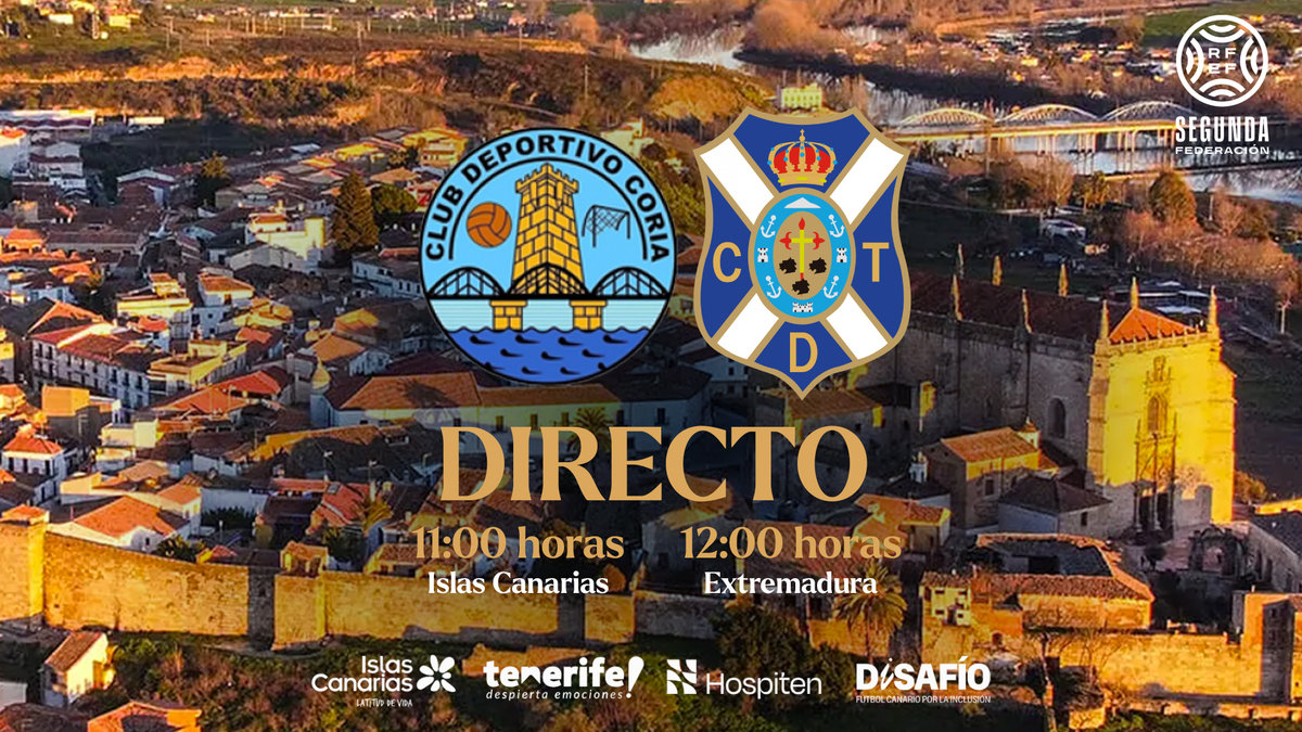 El CD Tenerife B busca sumar en su visita al CD Coria