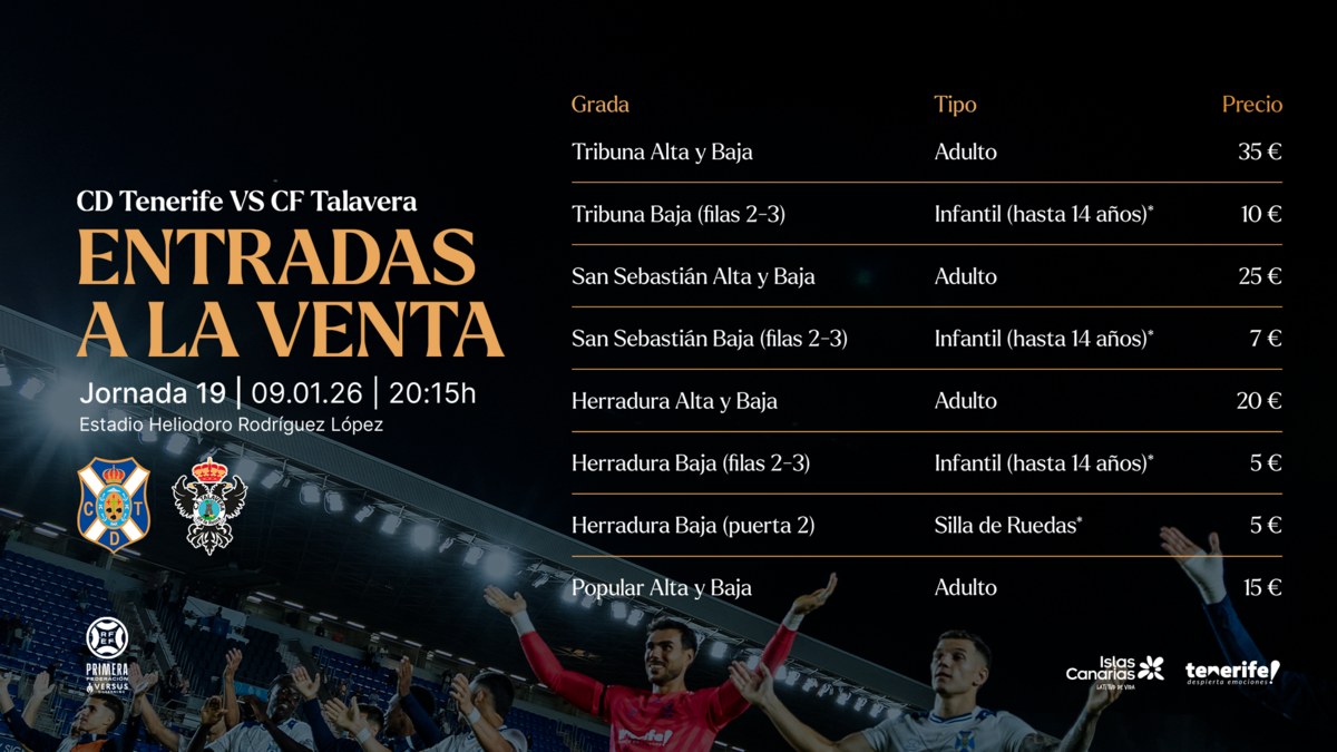 Entradas disponibles para el partido en casa ante el CF Talavera