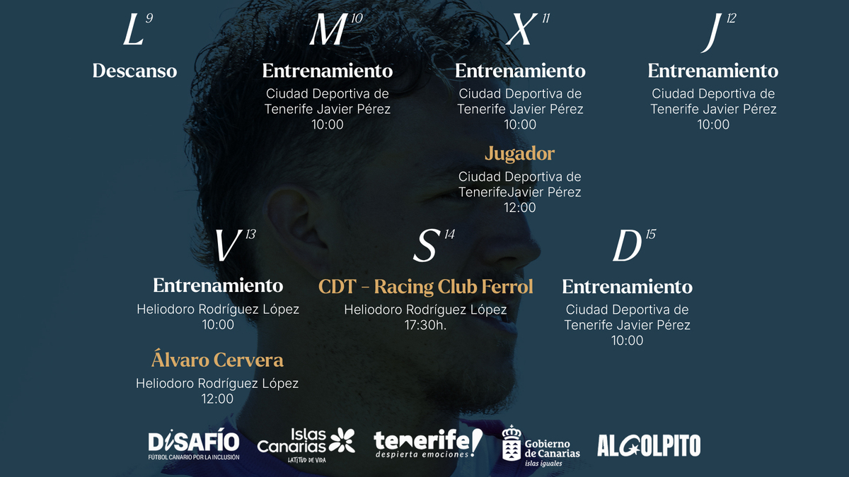 Plan semanal para recibir al Racing Club Ferrol | CD Tenerife | Web Oficial
