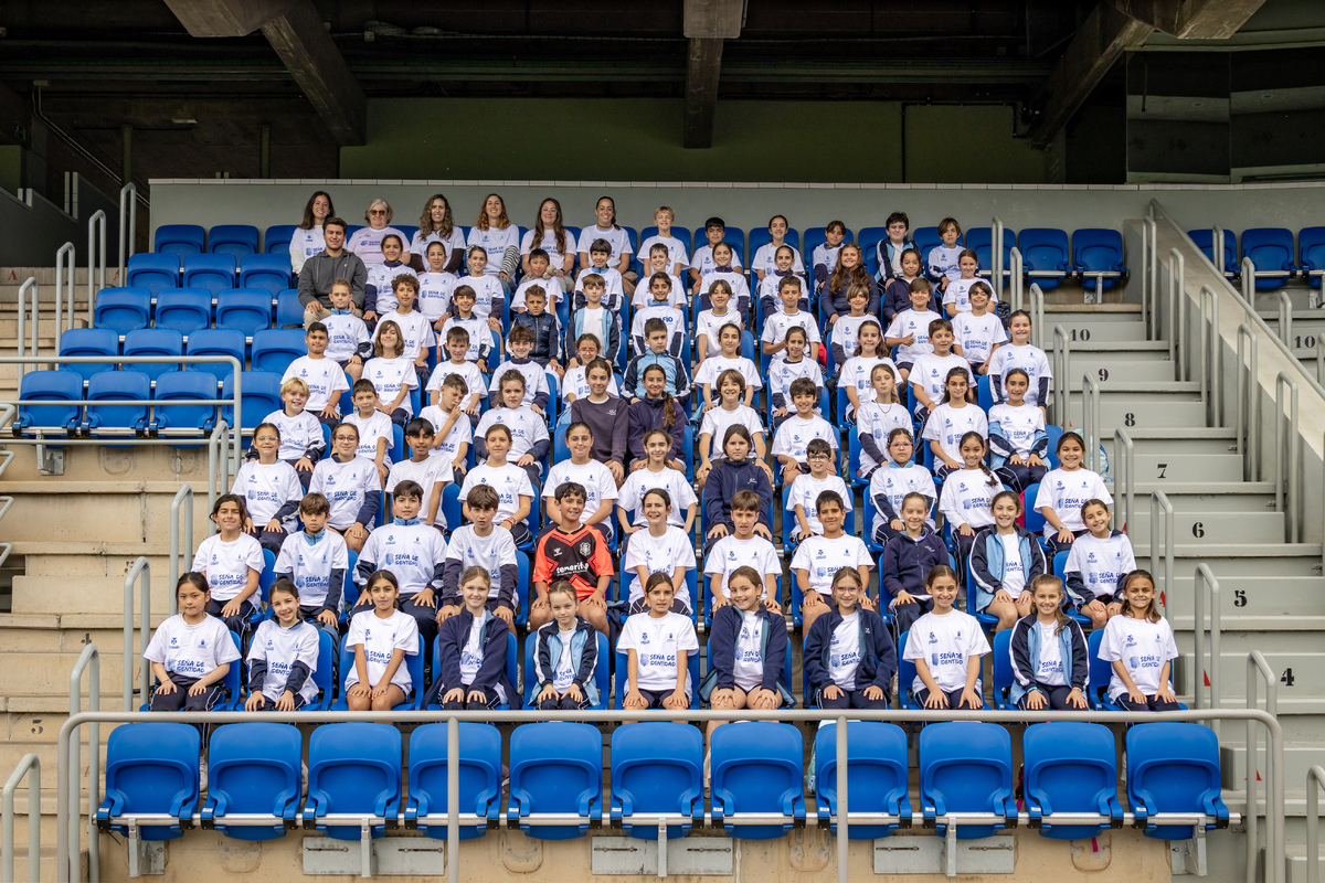 El Colegio Internacional Casa Azul, de La Orotava, protagoniza la 33.ª jornada del proyecto ‘CD Tenerife: Seña de Identidad’