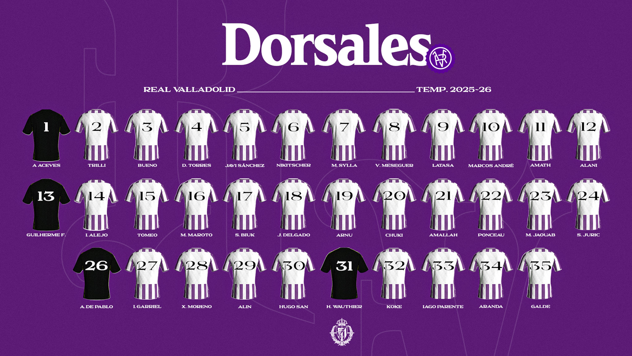 ウェア 99-01 REAL VALLADOLID JO #25 Real Valladolid Retro Visitante 99-01