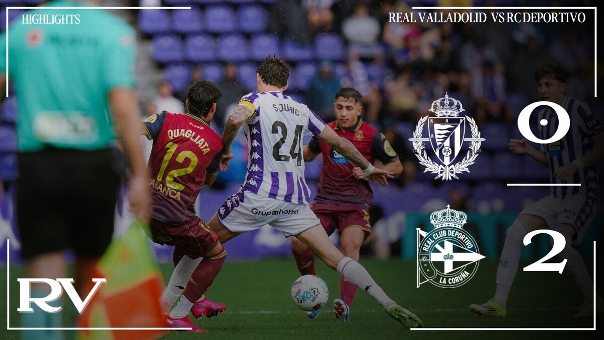 RESUMEN J41 |  REAL VALLADOLID VS REAL CLUB DEPORTIVO DE LA CORUÑA #laligahighlights
