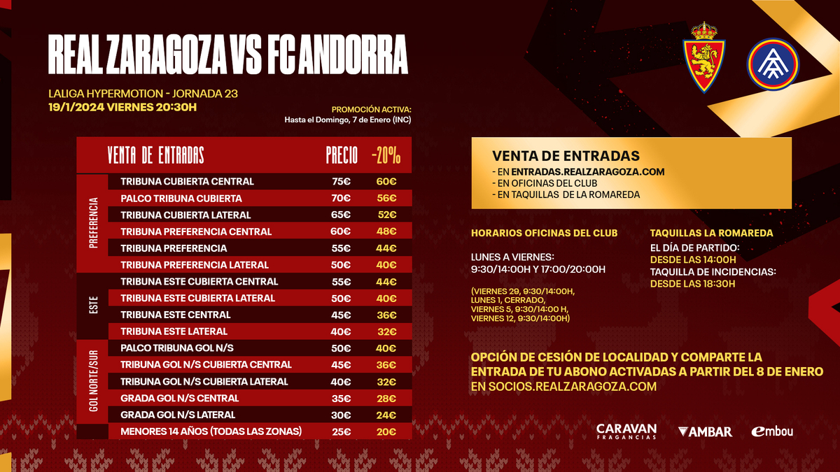 Entradas para el Real Zaragoza - FC Andorra | Real Zaragoza | Web Oficial