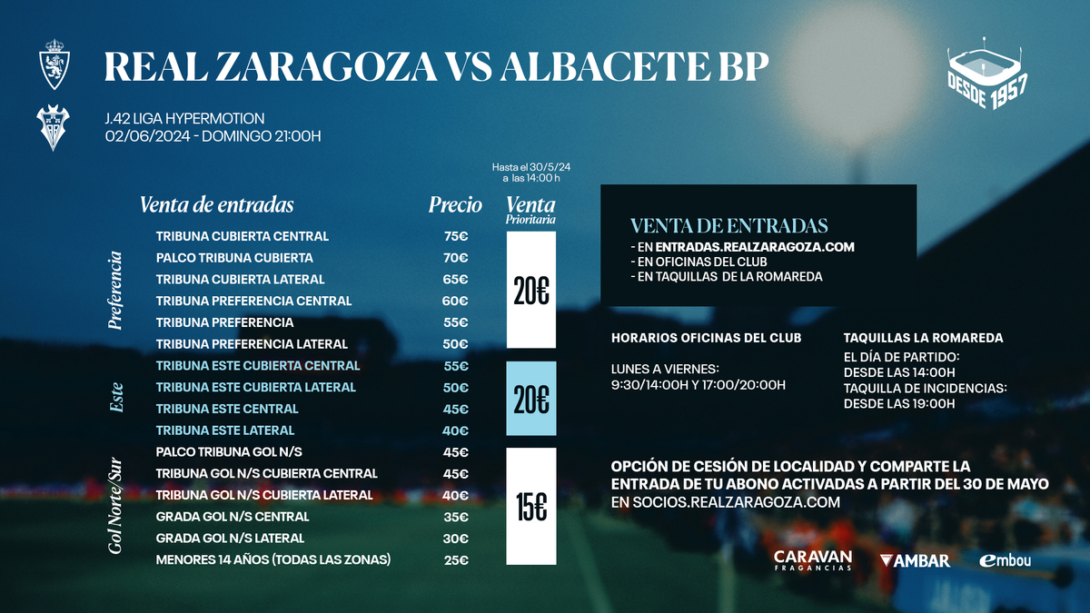 Disponible la venta prioritaria de entradas a precio reducido para ...