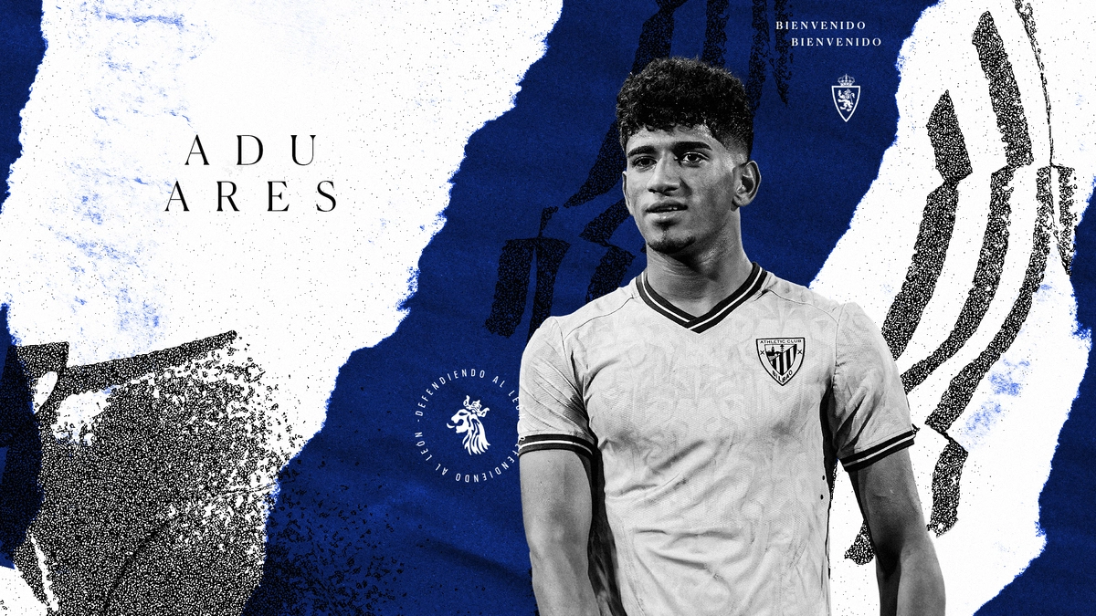 Adu Ares, nuevo futbolista del Real Zaragoza.