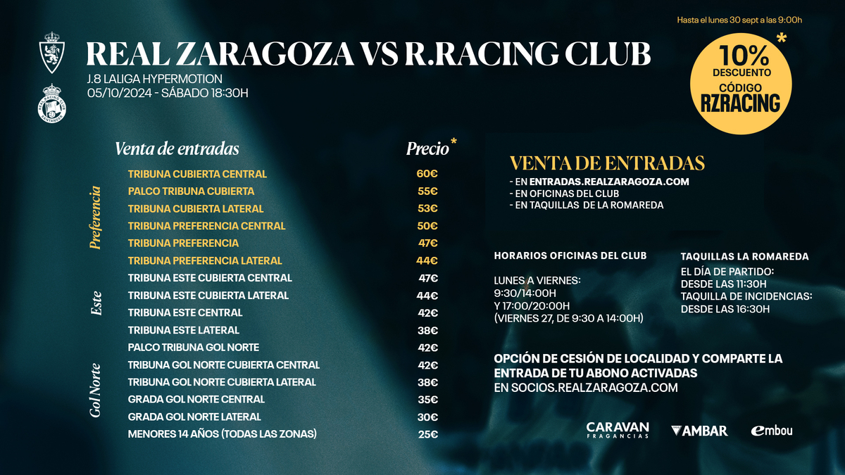 Ya están a la venta las entradas para el público general para el Real ...