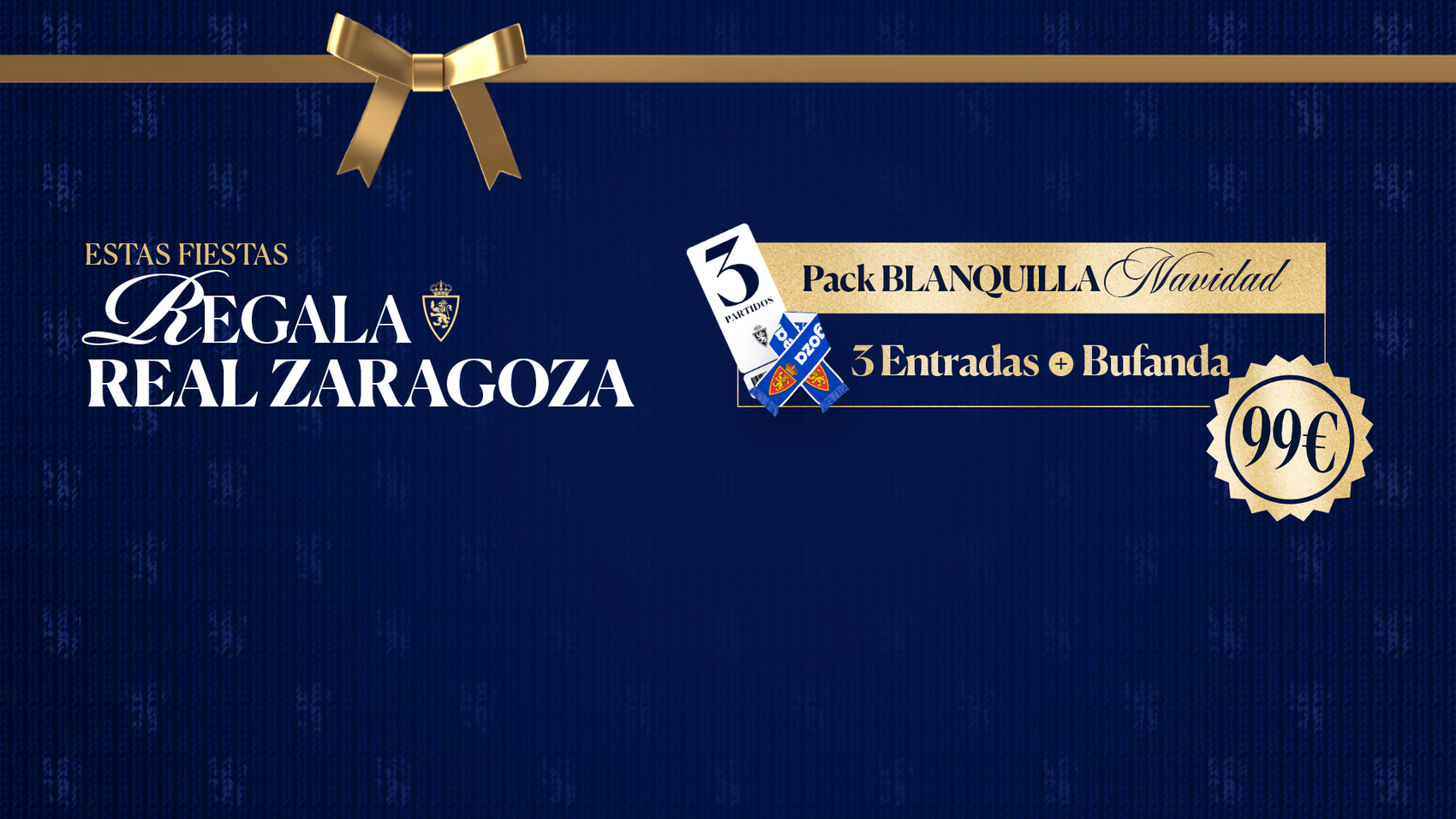 Consulta todos los detalles sobre el Pack Blanquilla Navidad del Real  Zaragoza | Real Zaragoza | Web Oficial