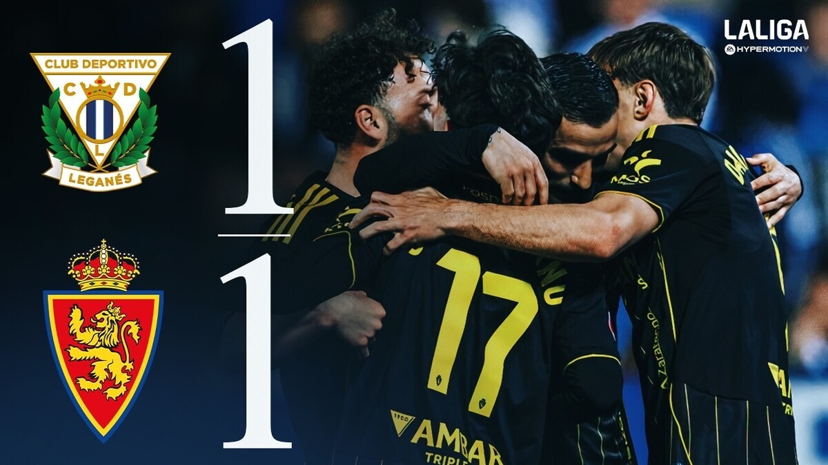 RESUMEN | CD Leganés 1-1 Real Zaragoza | LALIGA HYPERMOTION | Real ...
