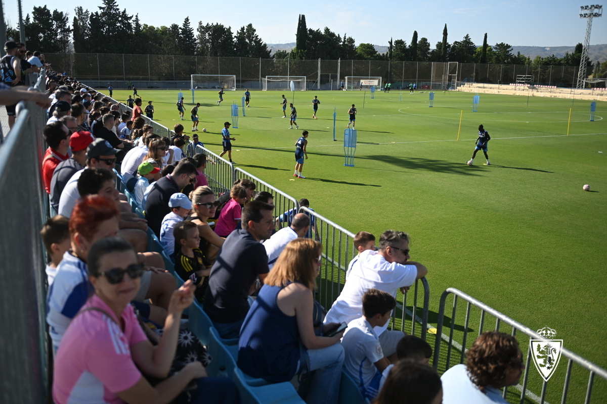 Zurück an die Arbeit vor fast 400 Fans aus Saragossa in der Sportstadt
